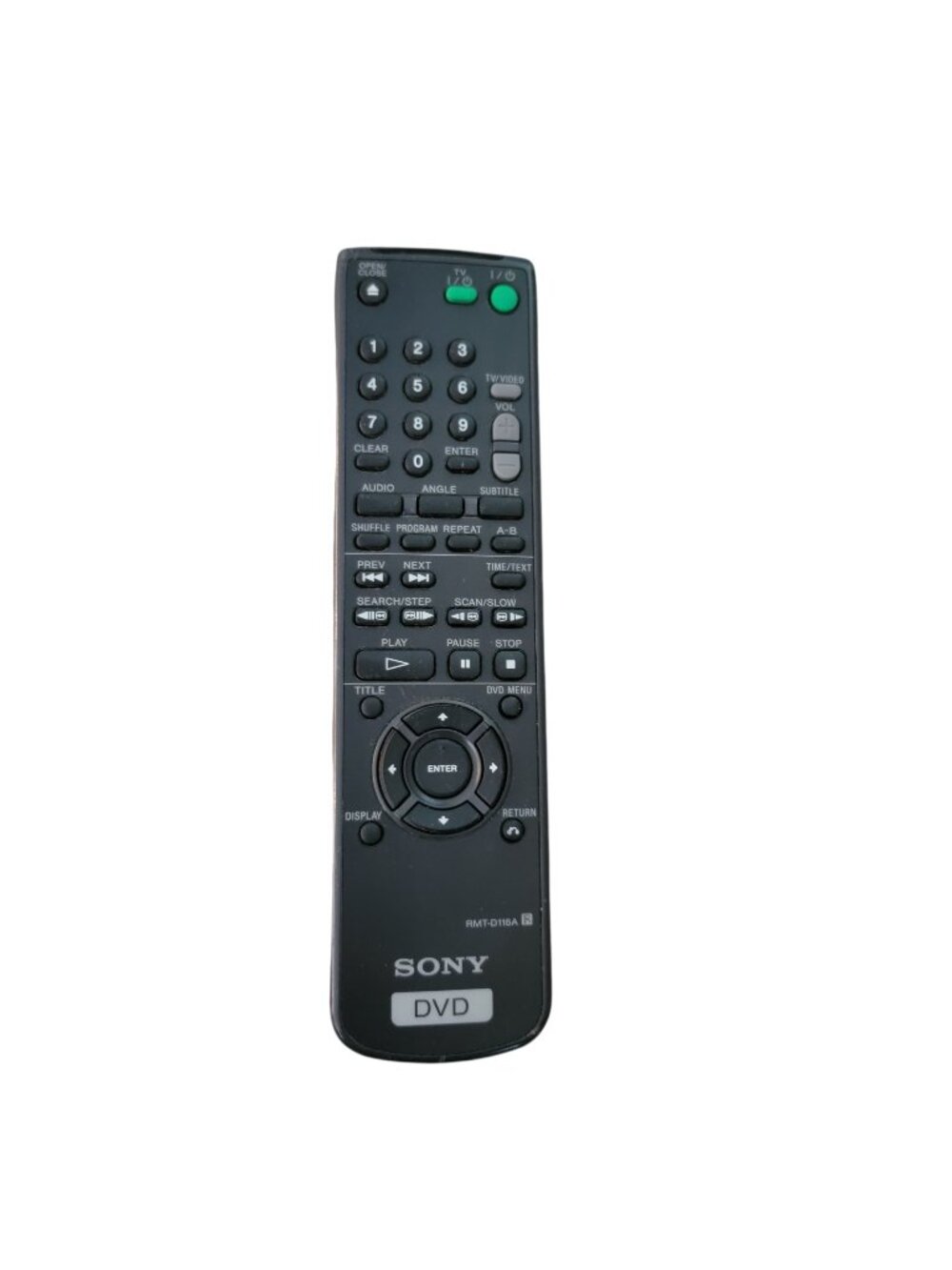 Genuine Sony DVD Remote Control RMT-D116A Tested and Works